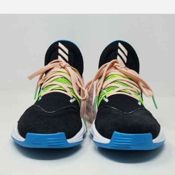 Adidas Harden VOL. 4 GCA FY0874 Black Coral Pink Signal Green Men's Size 7.5 New - Picture 6 of 11